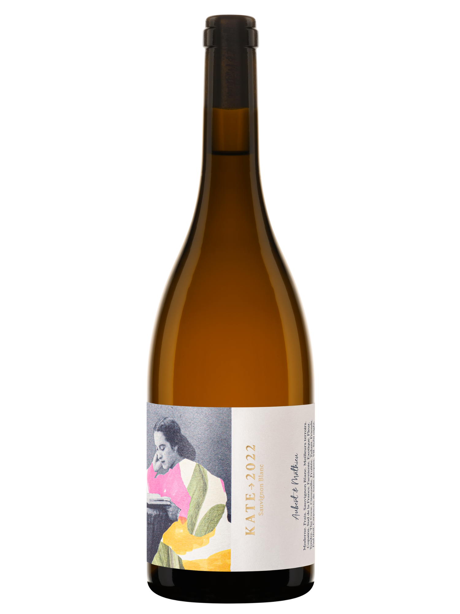 Bouteille de vin blanc Kate, IGP Pays d’Oc, vif et exotique.