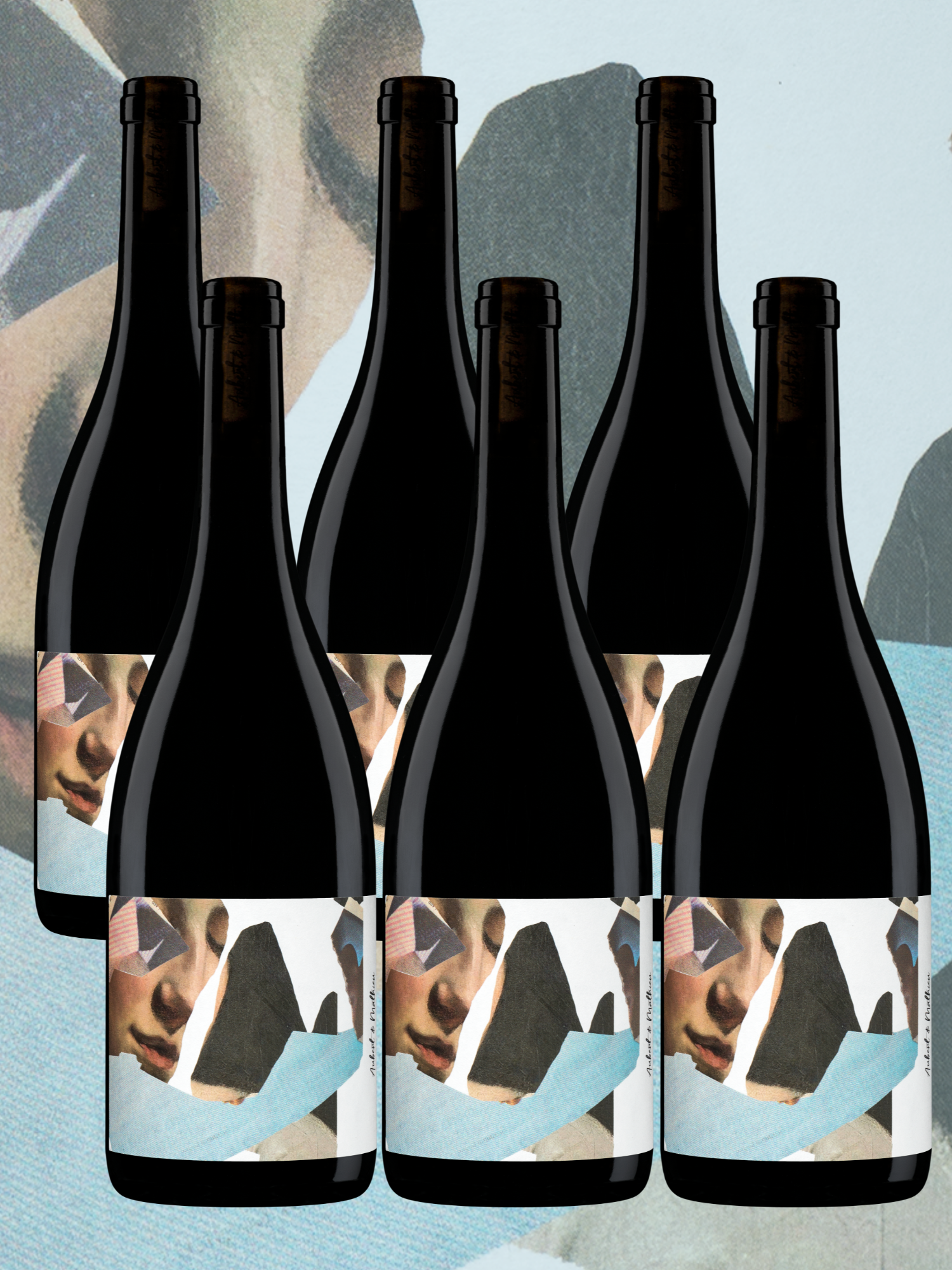 Six bouteilles de vin rouge Milo, AOP Minervois La Livinière, soyeux et fondu.