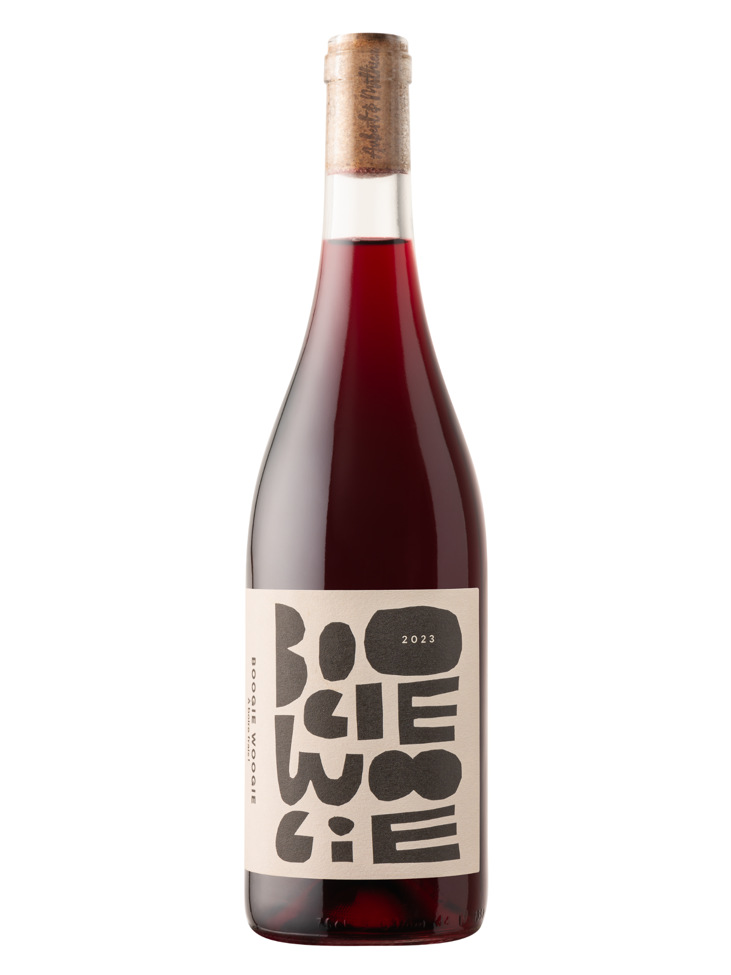 Bouteille de vin rouge Boogie Woogie, Vin de France, rouge et frais.