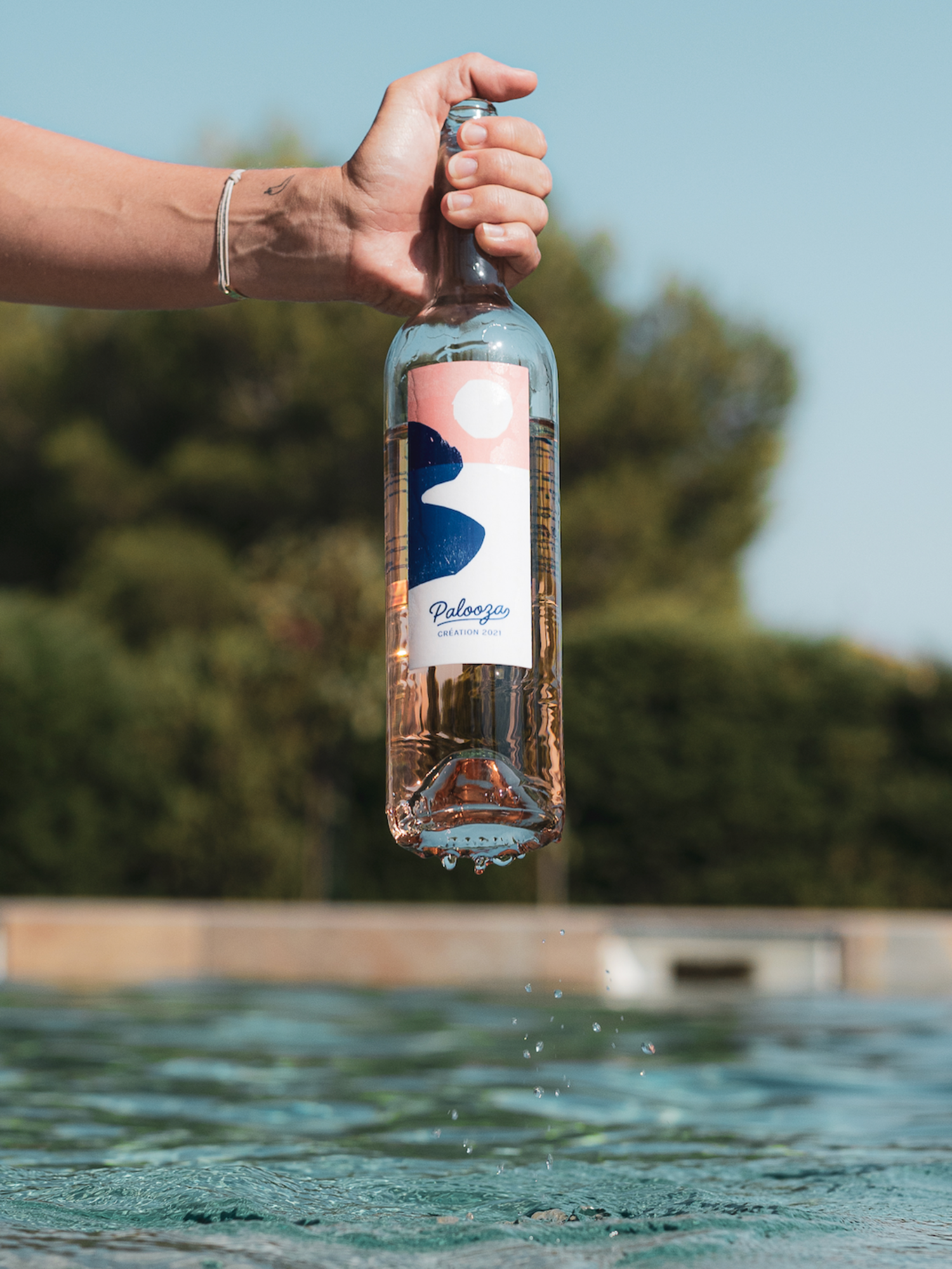 Bouteille de vin rosé Palooza, IGP Pays d’Oc, frais et léger.
