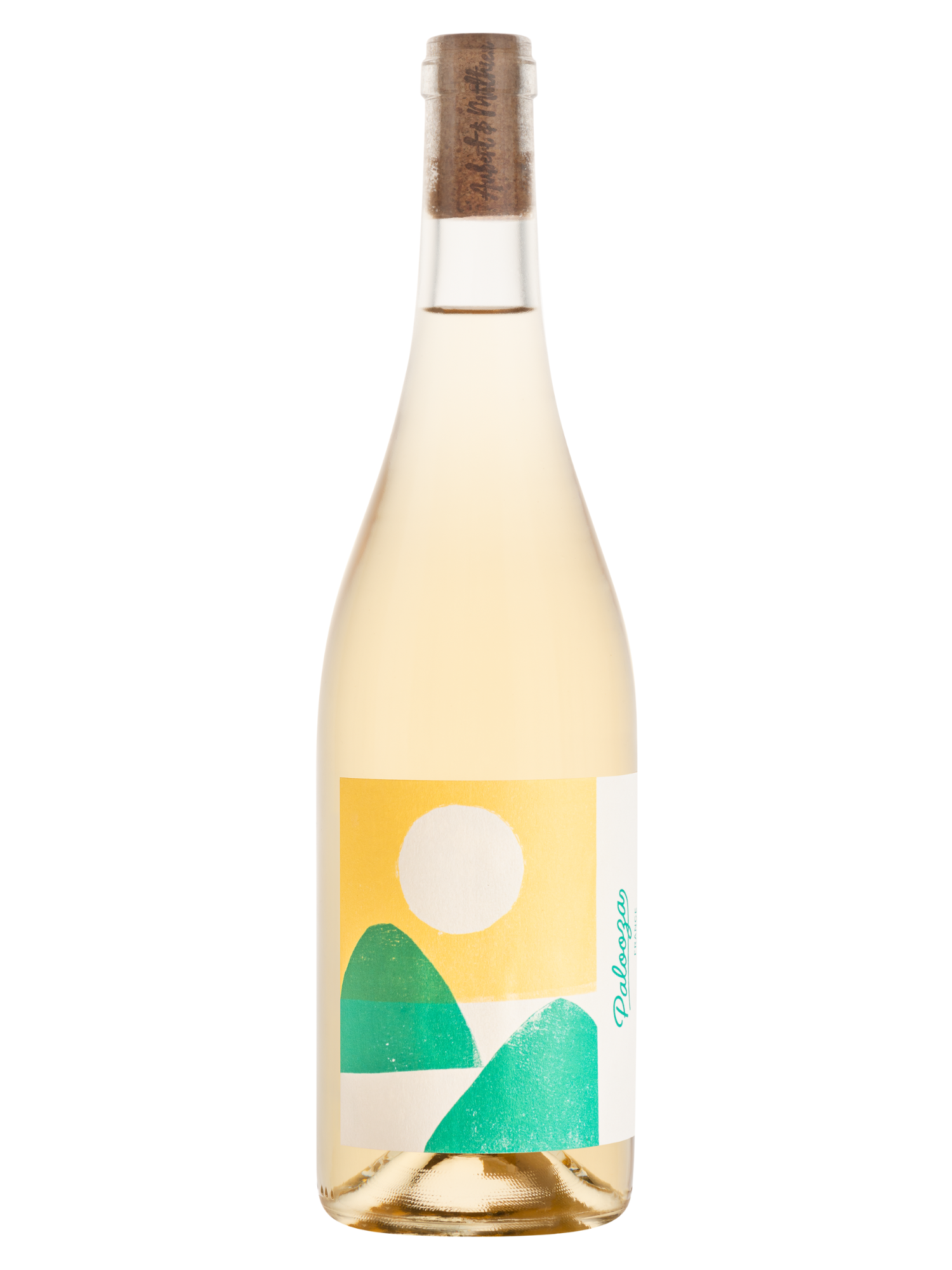 Bouteille de vin blanc Palooza, IGP Pays d’Oc, frais et léger.