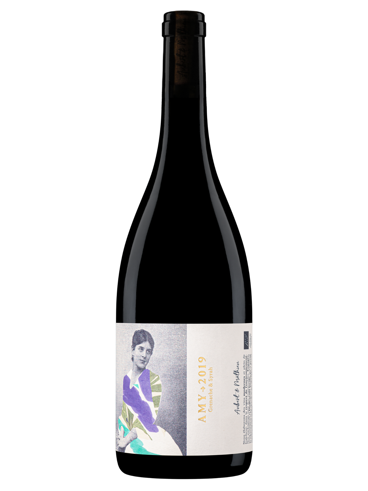 Bouteille de vin rouge Amy, IGP Pays d’Oc, surprenant et souple.